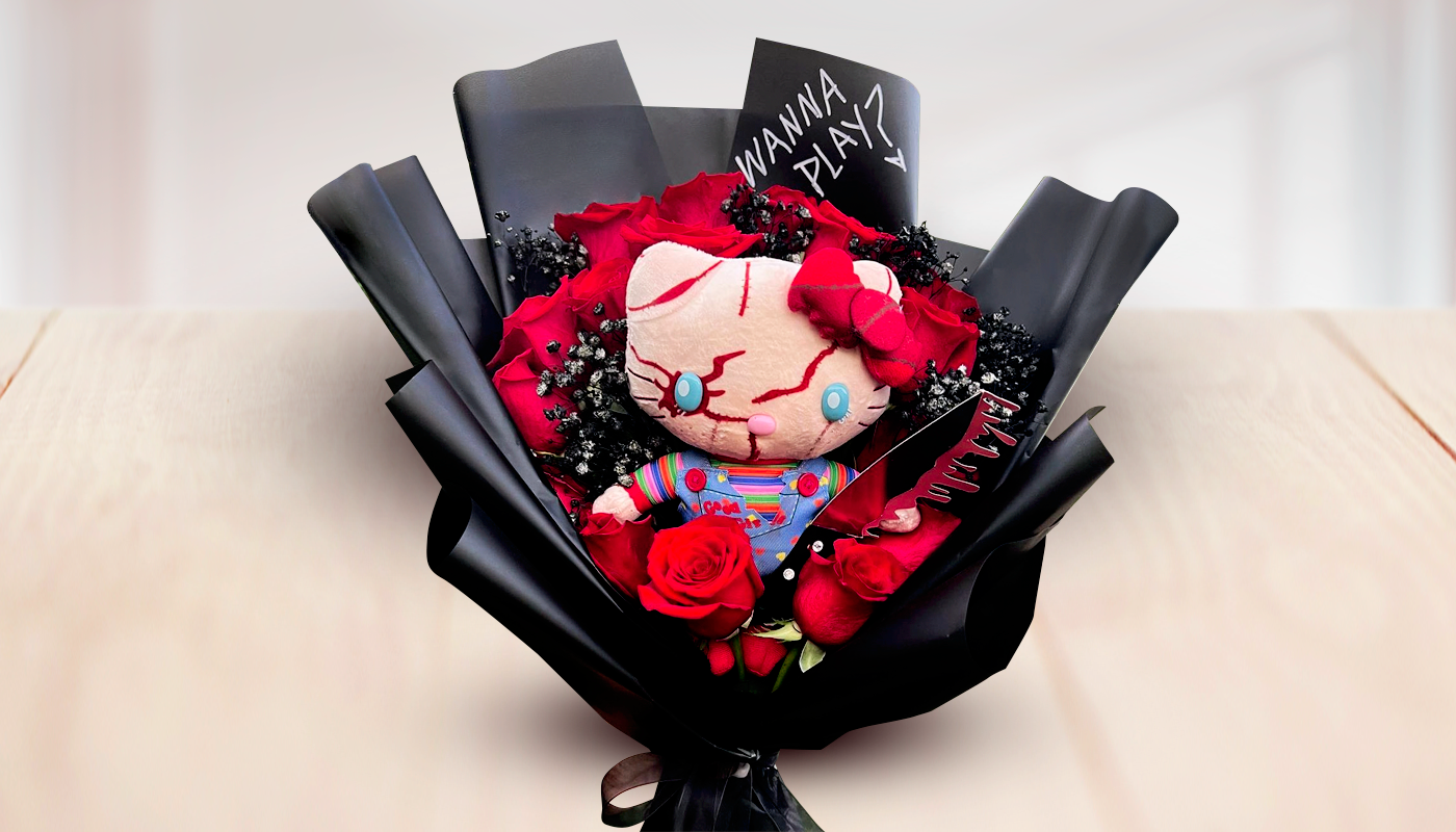 Hello kitty Chucky purchases Bouquet