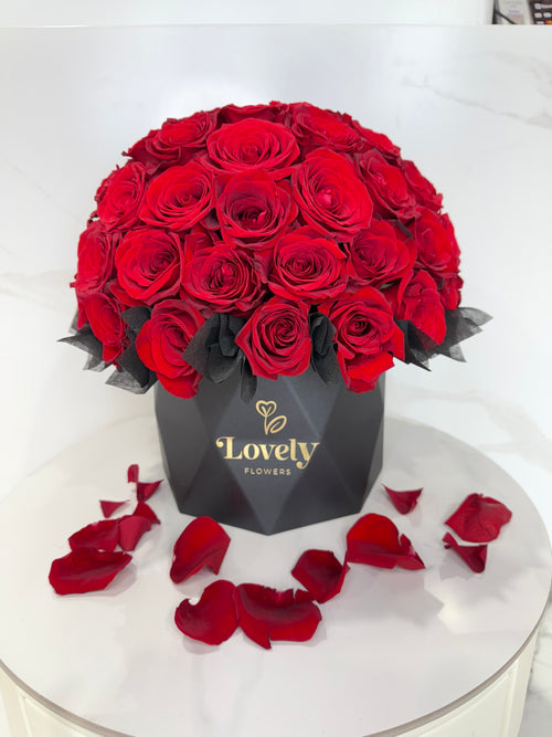 Diamond Red Rose Box