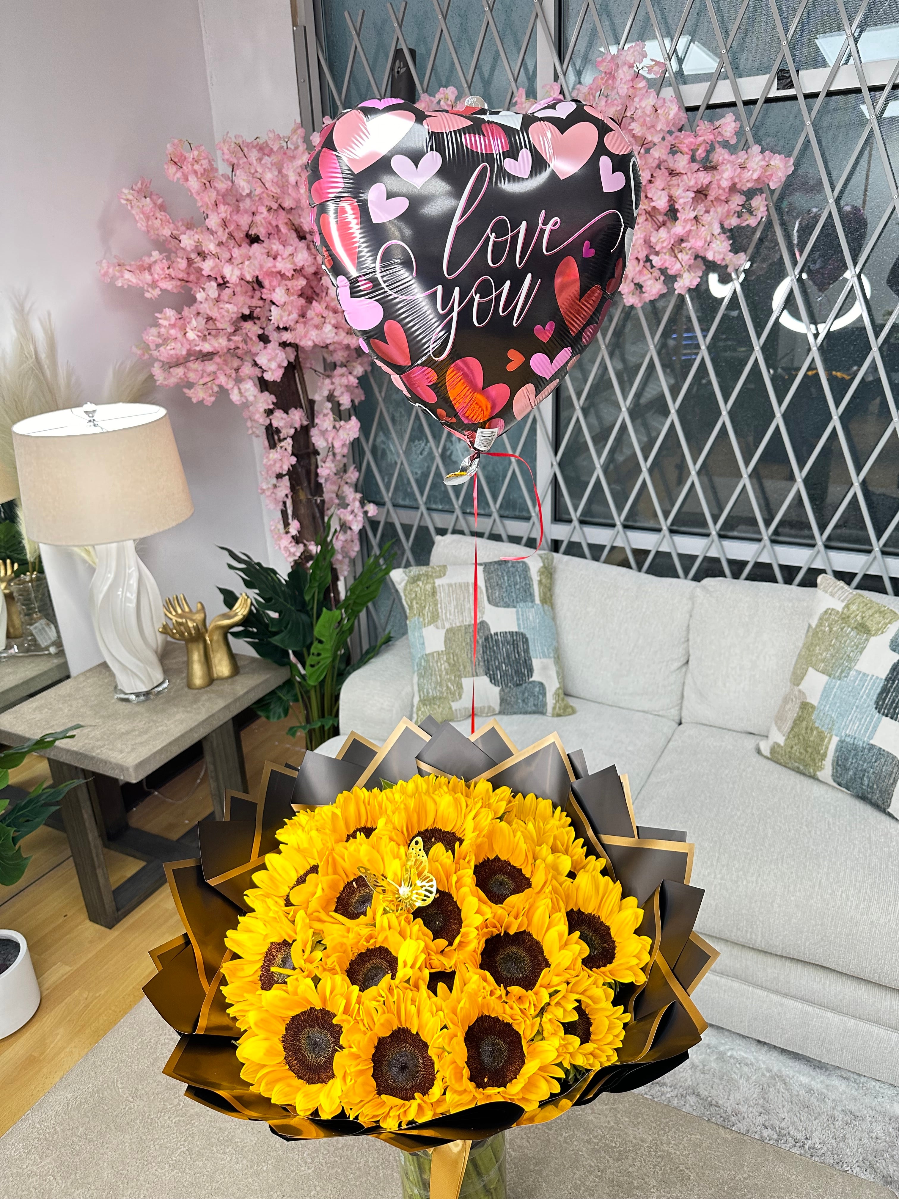 BOUQUET FLOWERS high quality BALLOON - Sunflowers