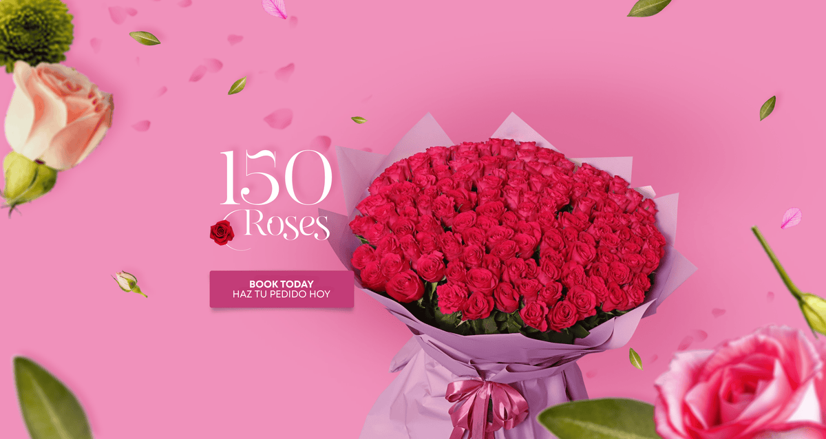 150 Roses – Lovely Flowers