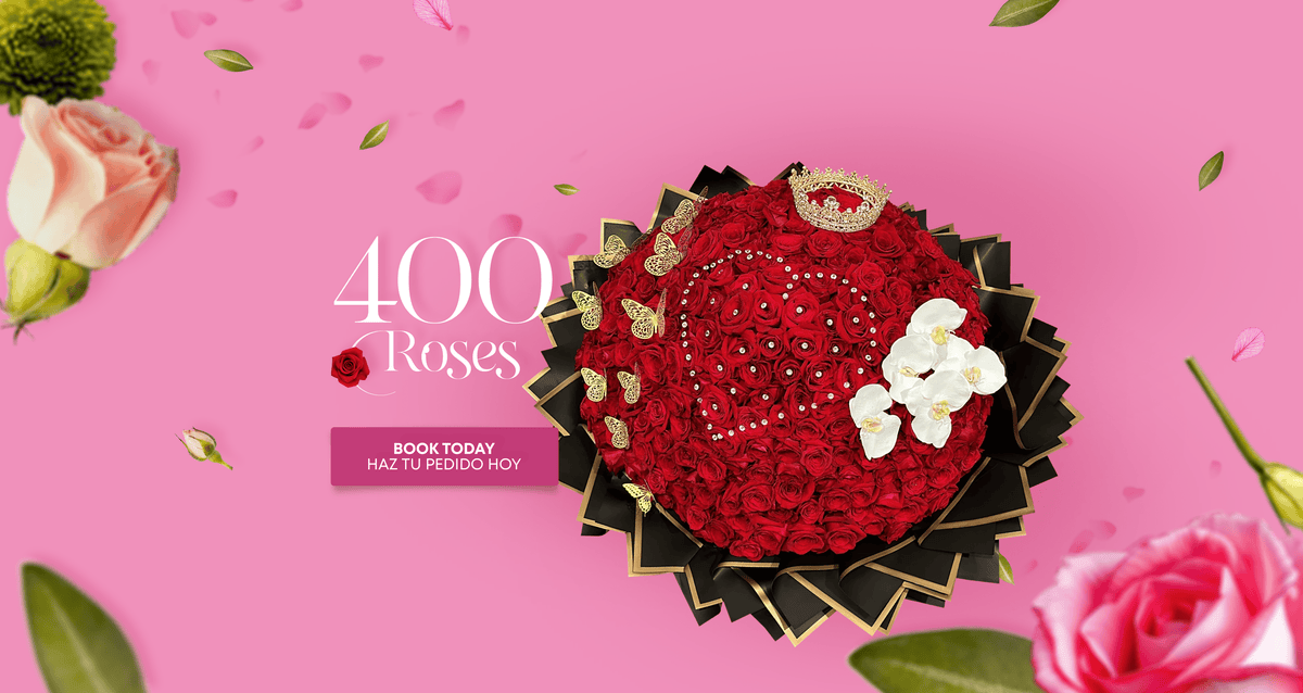 400 Roses Bouquet – Lovely Flowers