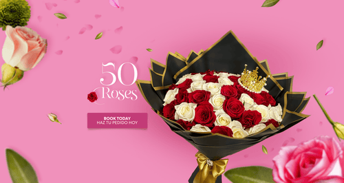 50 Rose Bouquets ~ Ramos Buchones