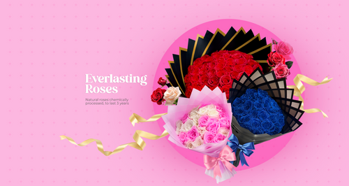 Everlasting Rose Bouquet ~ Eternity Roses
