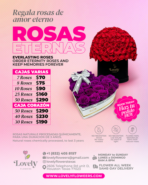 Eternity Roses Box Valentine's