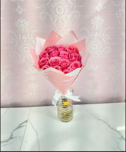 12 Pink Lv Roses