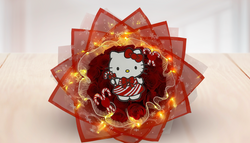 Ramo navideño de Hello Kitty #2