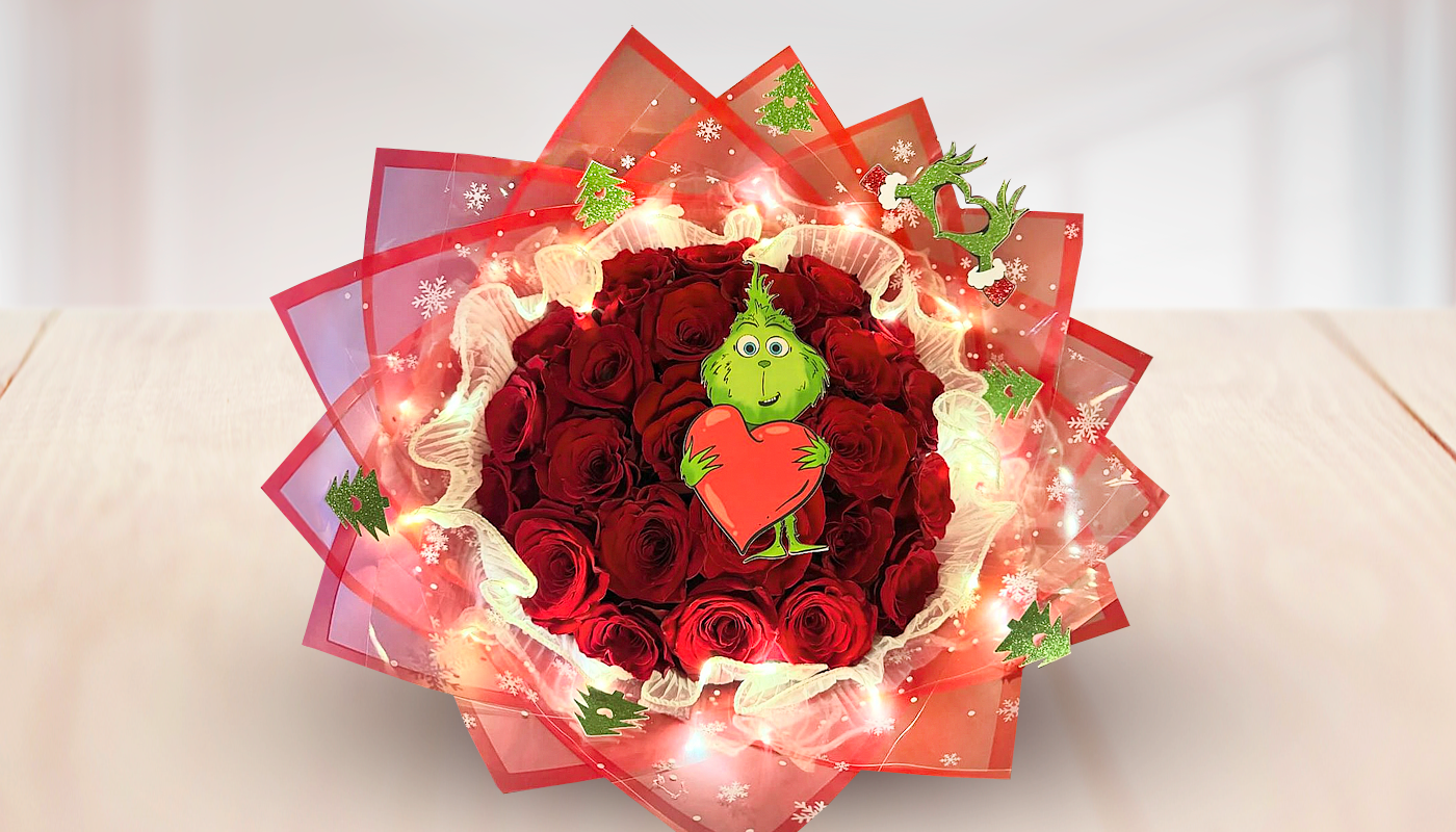 Custom Grinch bouquet #10