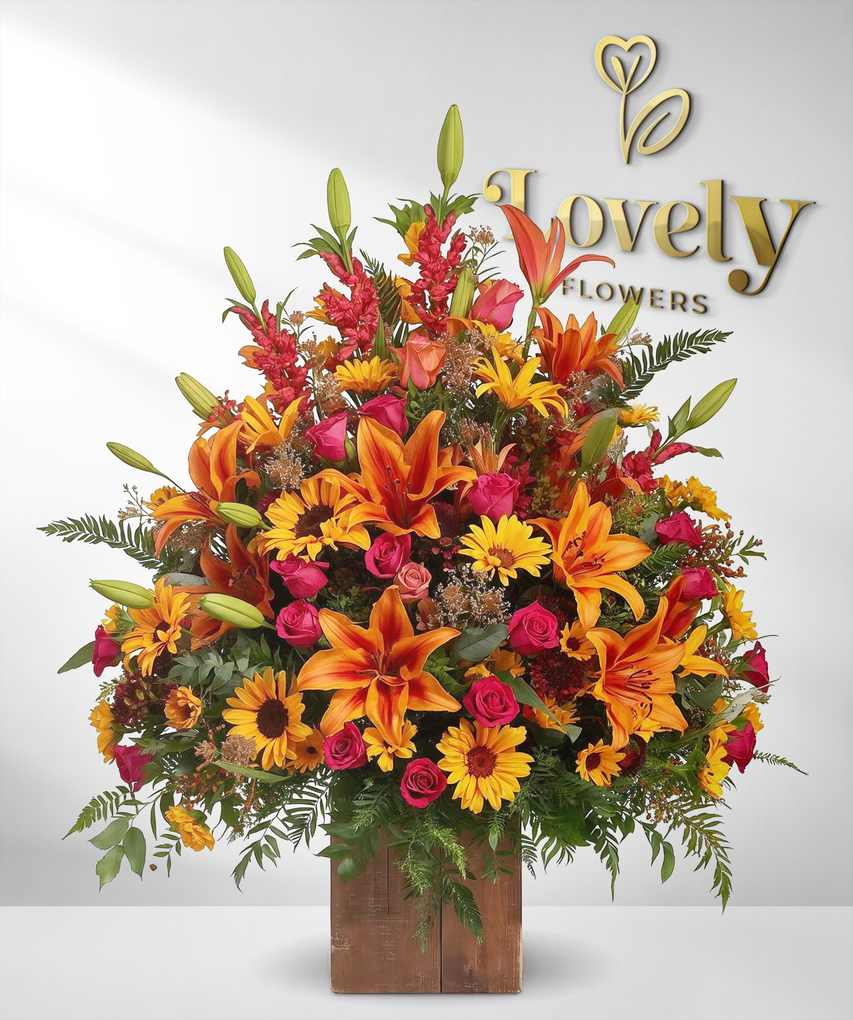 Premium Sunburst Floral Masterpiece