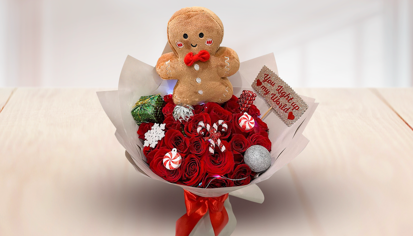 Custom Gingerbread Christmas Bouquet #3