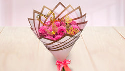 12 Rosas Rosadas para Mamasita ~ Mother’s Day Pink Roses Bouquet