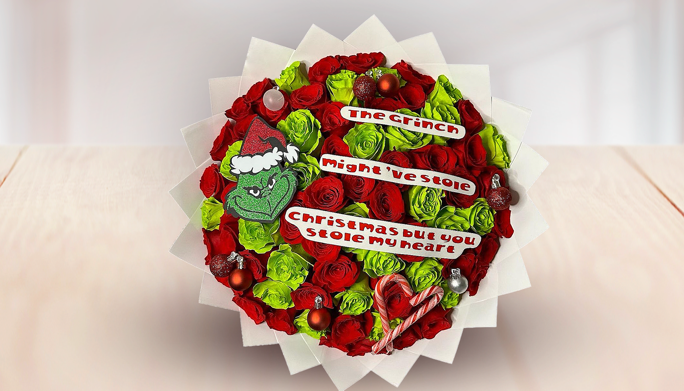 Custom Grinch bouquet #6