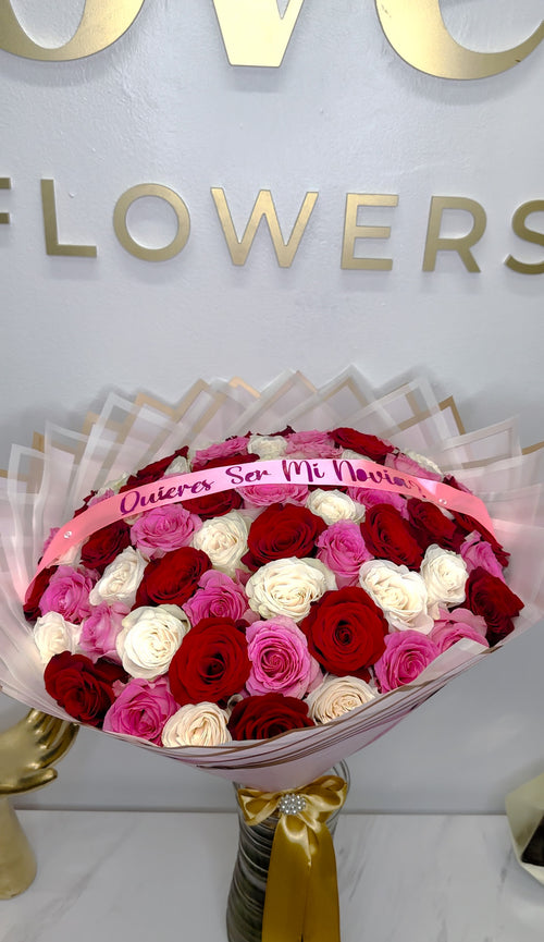 75 rosas mixtas