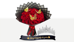 25 Red Roses Combo