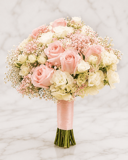Prom MODEL 13 Blush Pink & White Graduation Bouquet