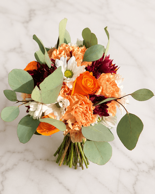 Prom MODEL 06 Sunset Floral Bouquet