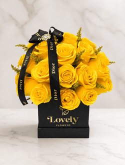 Golden Noir Rose Box
