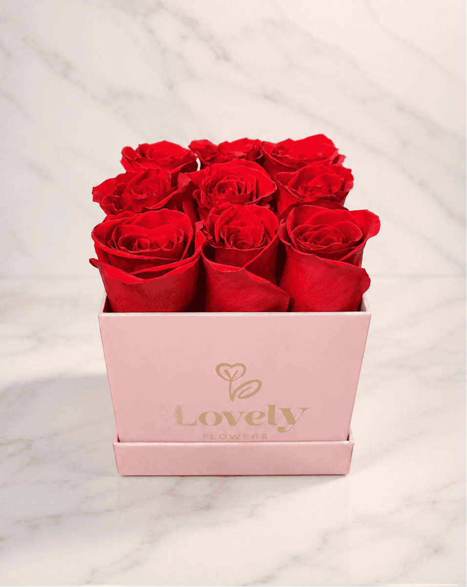 Ruby Blush Mini Rose Box