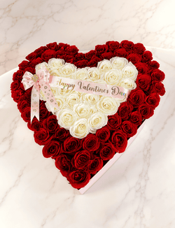 Forever Valentine Heart Rose Box