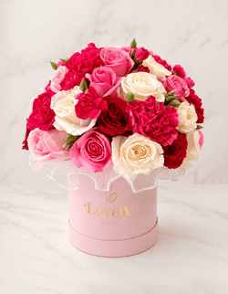 Pearl Blush Romance – 25 Roses