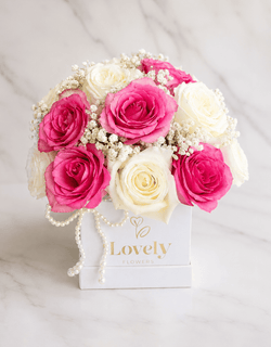 Blushing Pearl Rose Box