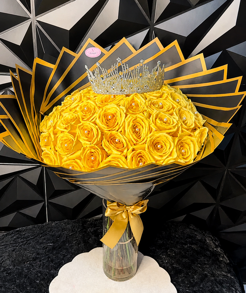 50 rosas amarillas