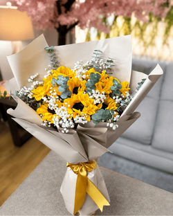 10 girasoles planos