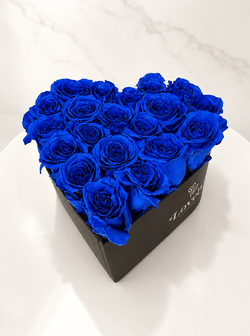 Royal Blue Heart – 20 Blue Roses