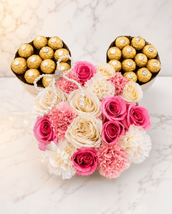 Pink Pearl Mickey Rose & Chocolate Box