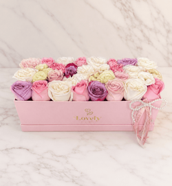 Flat Square Lovely Pink Box