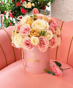 Lovely Pink Round Box