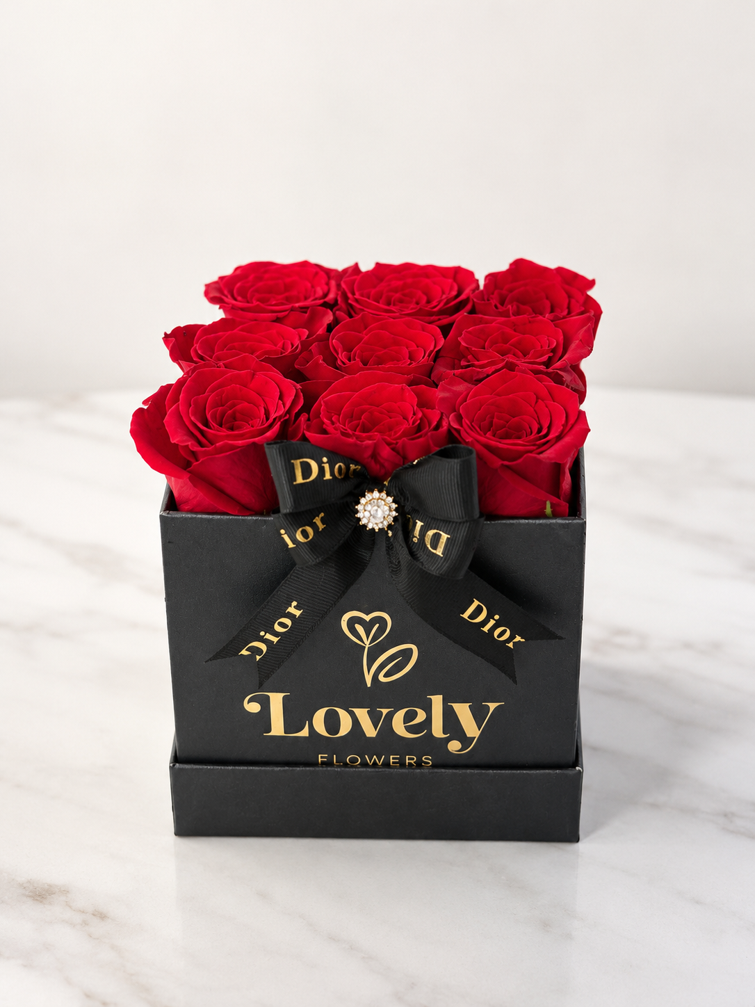 9 Roses Square Small Box