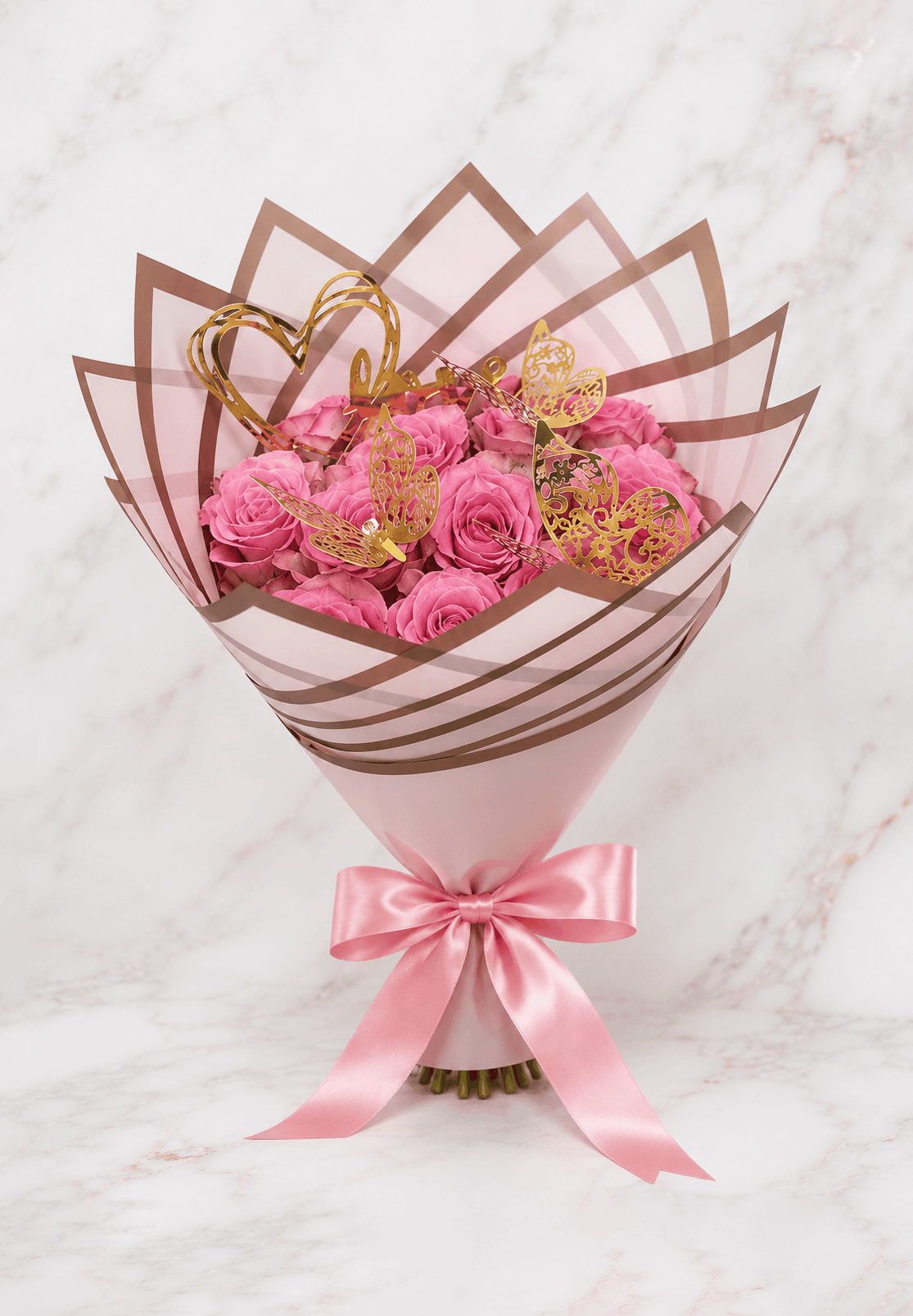 12 Pink Roses Model #2