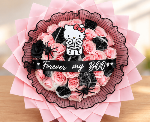Spooky Hello kitty topper