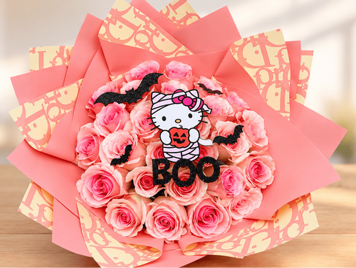 Spooky Hello kitty momia Bouquet