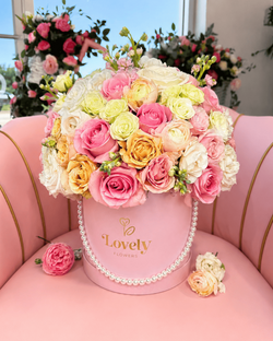 Pearl Mix Flower Rose Box