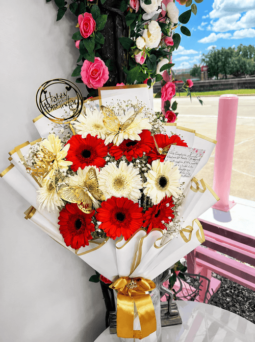 10 Gerbers bouquet