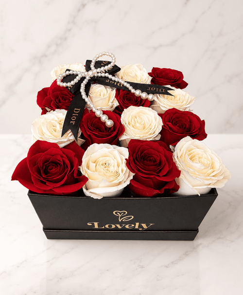 Pearl Noir Rose Box