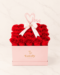 Heartfelt Red Rose Love Box