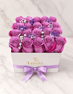Lavender Grace Rose Box