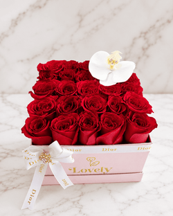 Scarlet Orchid Luxe Rose Box