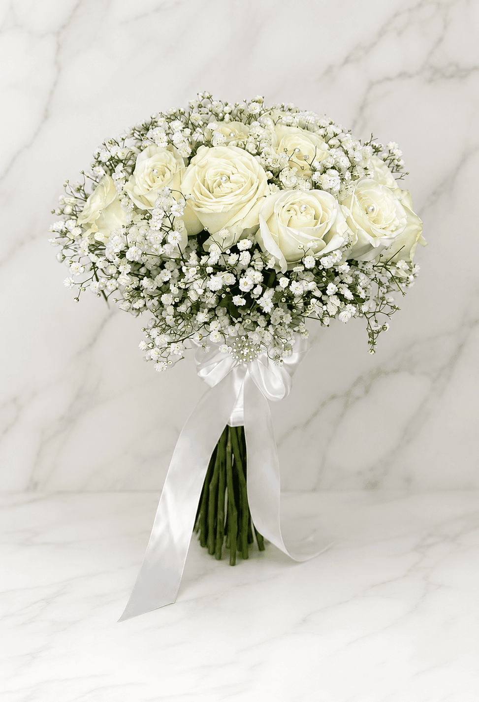12 Bridal or Quinceanera Roses
