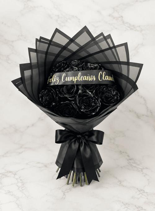 12 Black Roses