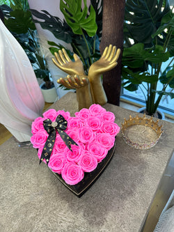 Hot Pink Heart Box