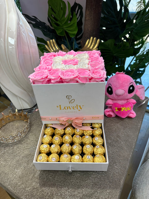 Pink Box Eternity Roses Box