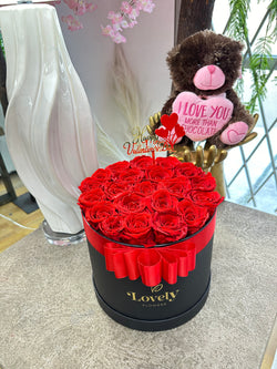 Flat Eternity Roses