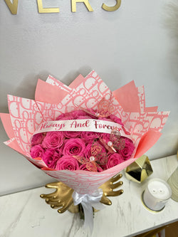 25 Pink Roses Dior Wrapping