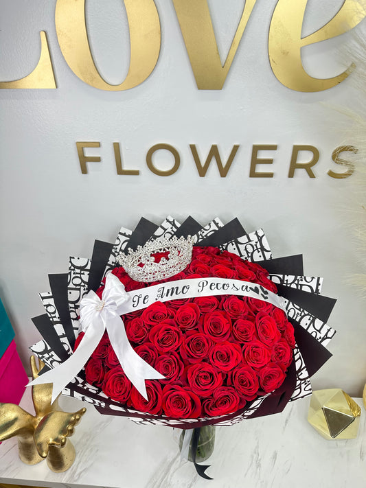 75 Red Roses Dior Wrapping