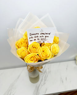 12 rosas amarillas