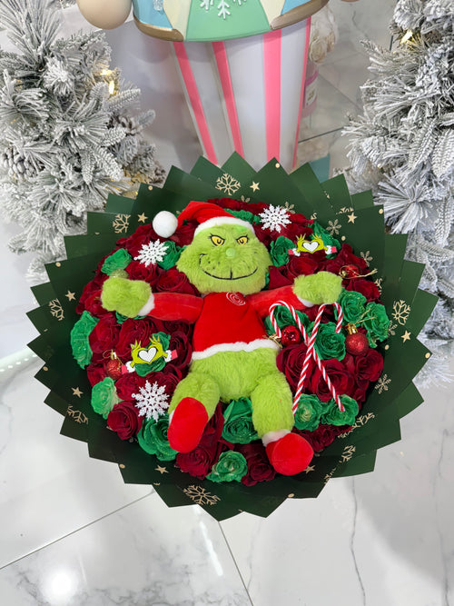 50 Roses Grinch Bouquet