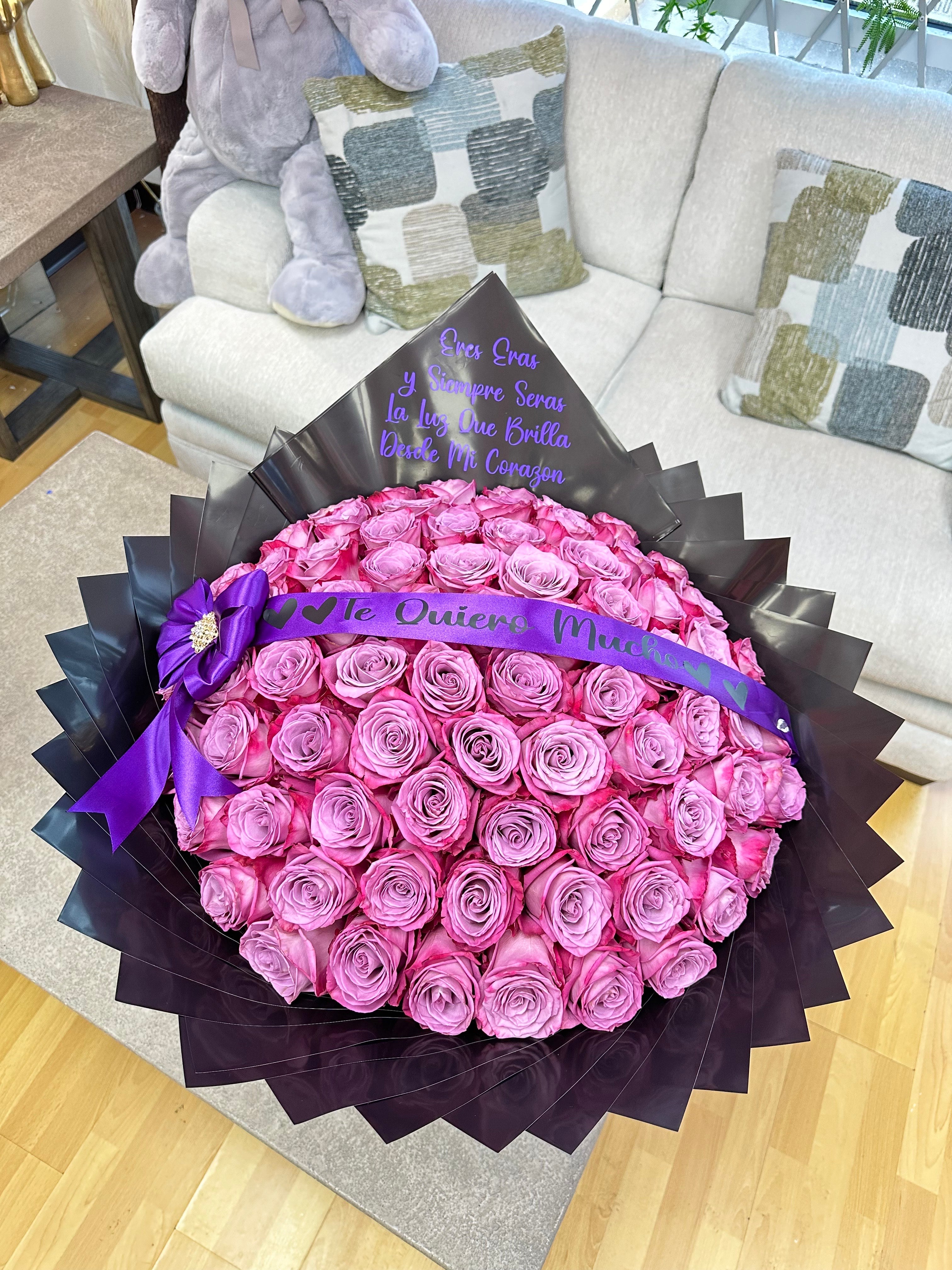 75 Purple Roses